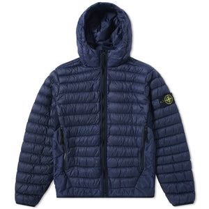 SI Garment Dyed Micro Yarn Hooded Down Jacket NAVY