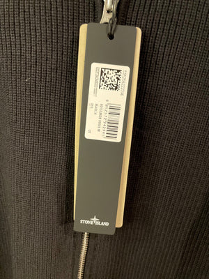 SI Ribbed Zip Up Cotton Black