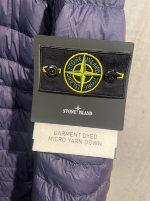 SI Garment Dyed Micro Yarn Hooded Down Jacket NAVY