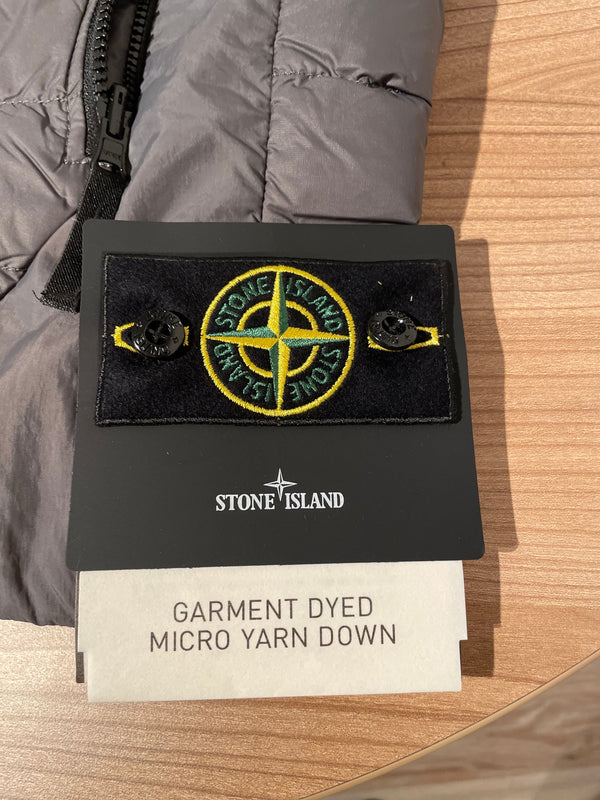 SI Gray Garment Dyed Micro Yarn Down Packable Gilet