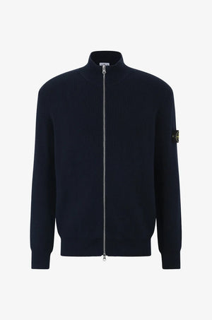 SI Ribbed Zip Up Cotton Black