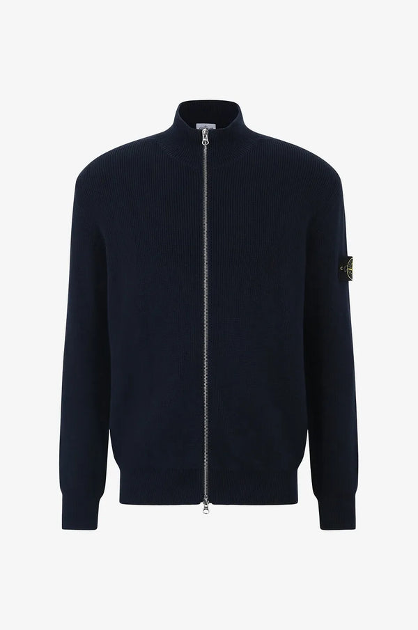 SI Ribbed Zip Up Cotton Black