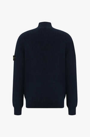 SI Ribbed Zip Up Cotton Black