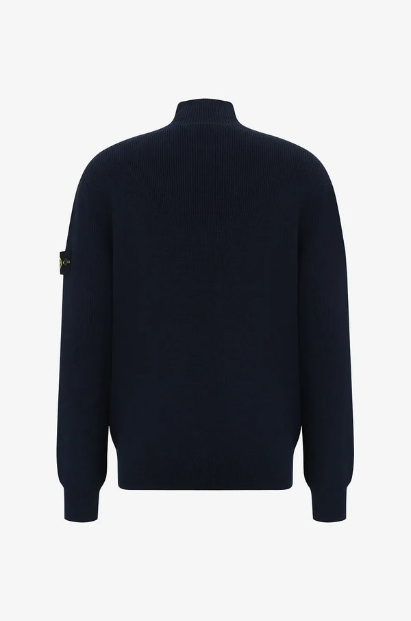 SI Ribbed Zip Up Cotton Black